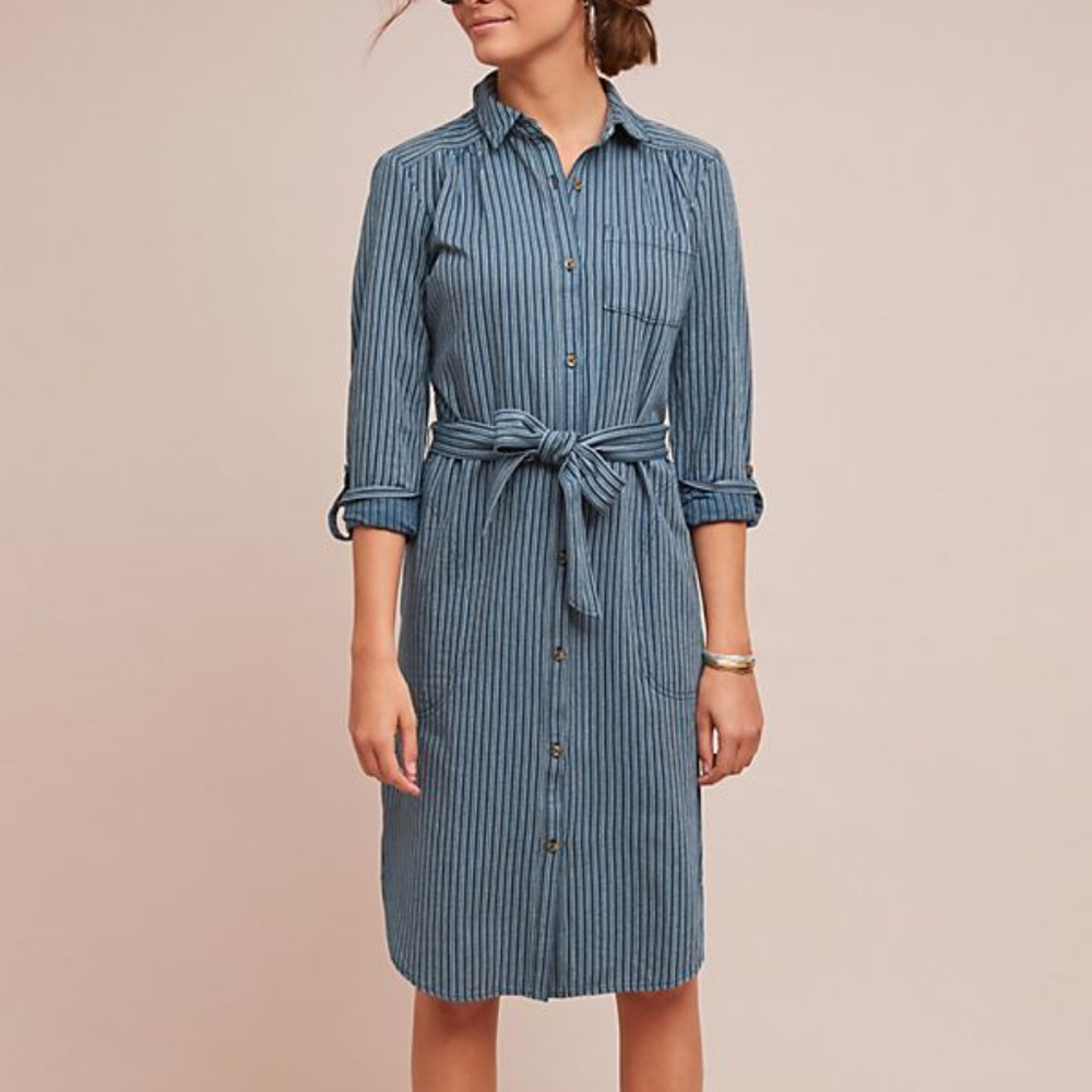 Bellamy Striped Shirt dress